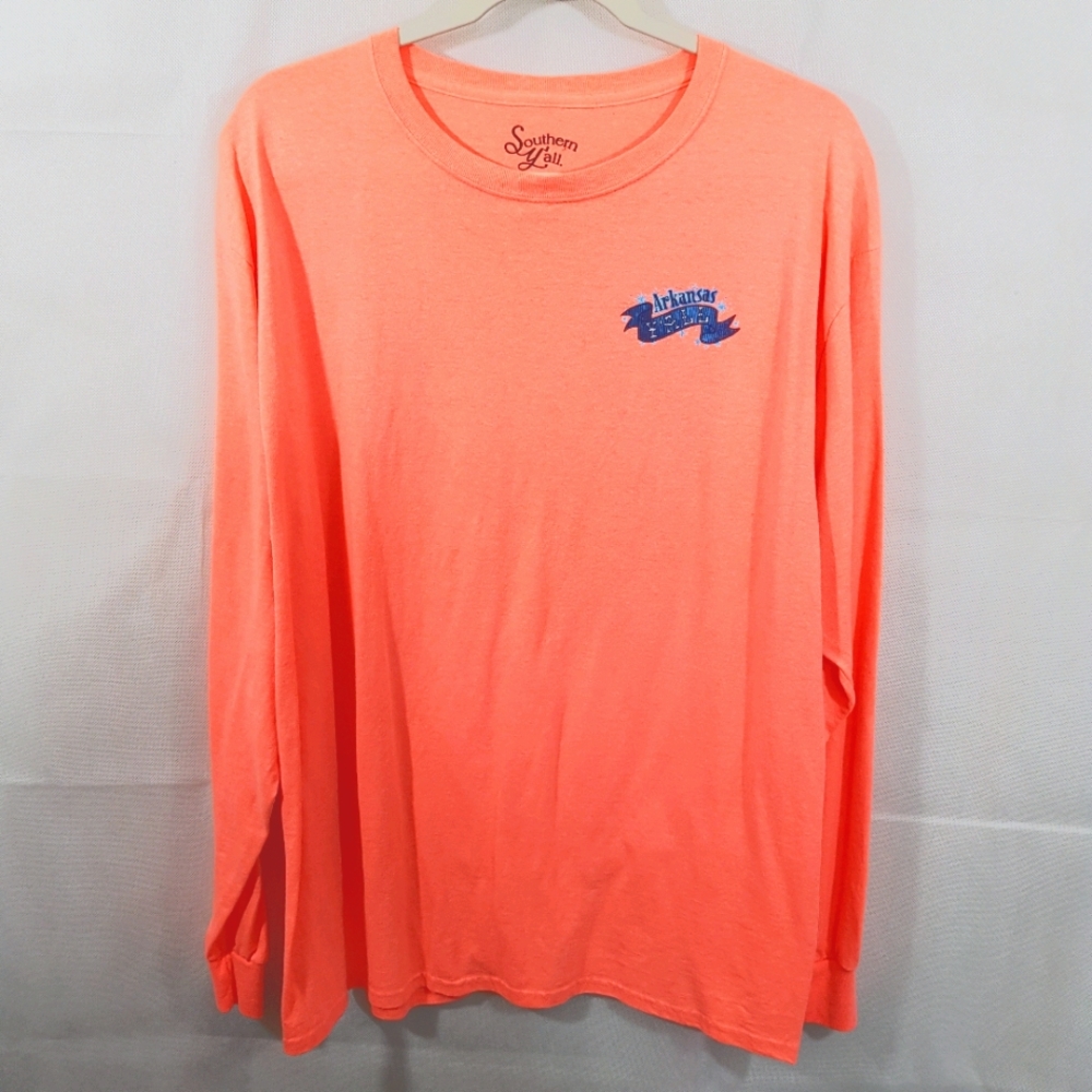 Peach‎ Color Long Sleeve T- Shirt